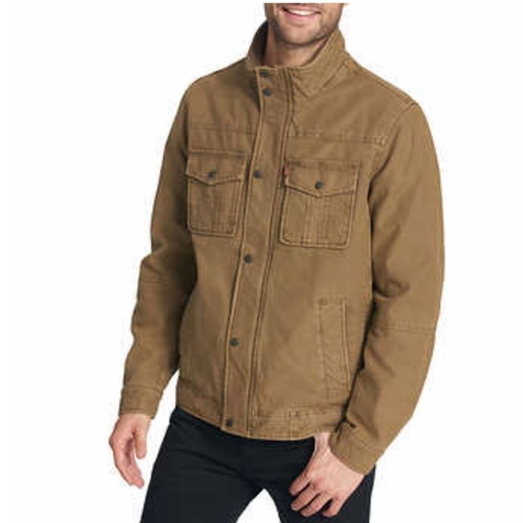 NWT Levi's Cotton Twill Jacket, XL, Brown - Picture 3 of 11